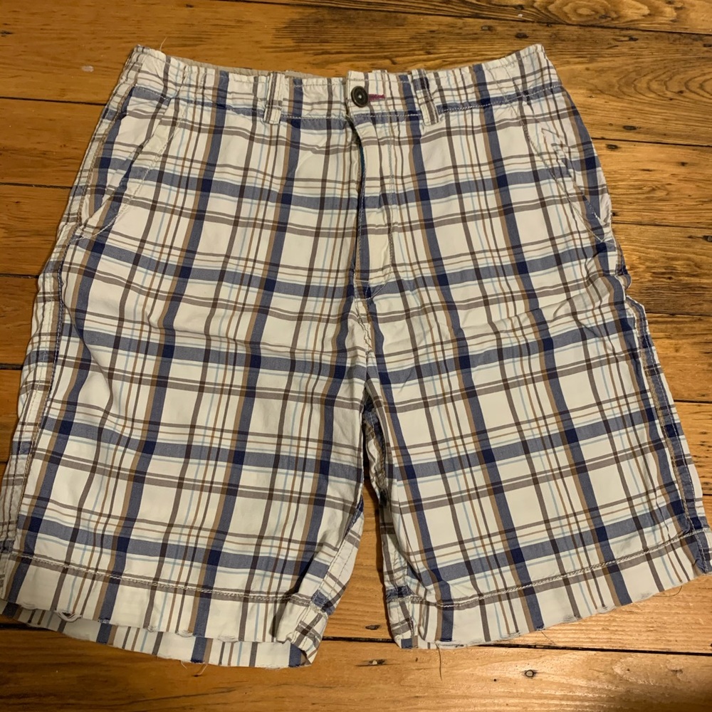 American Eagle Plaid Shorts
